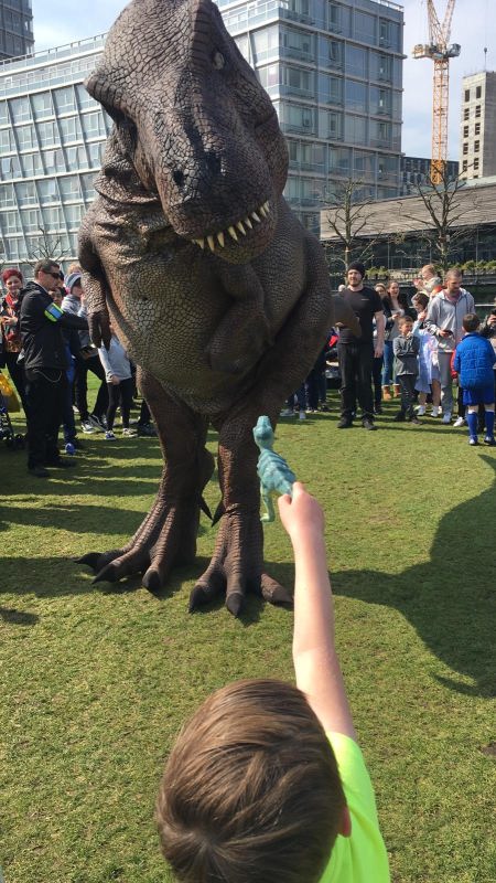Hire a dinosaur big foot friend not food friend not food funny dinosaur pic funny jurassic moment dino hire hire an animatronic t-rex the most realistic T-rex hire animatronic t-rex in dubai