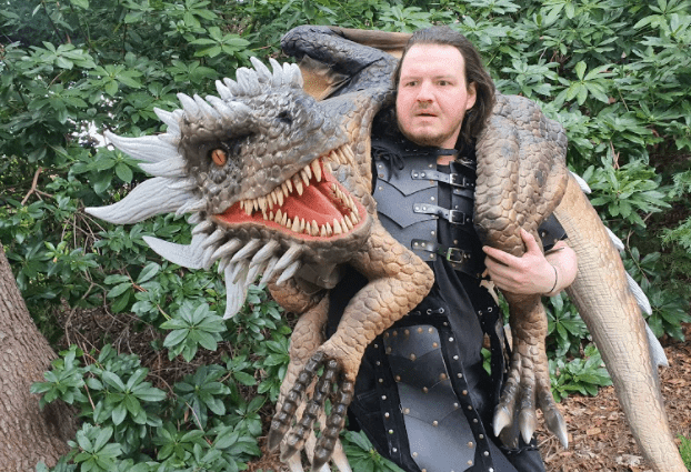 hire a dragon puppet game of thrones event hire ire a fossil hire a trex skull t-rex skull hire prop hire dinosaur installations hire museum quality props for film safari theme animal hire