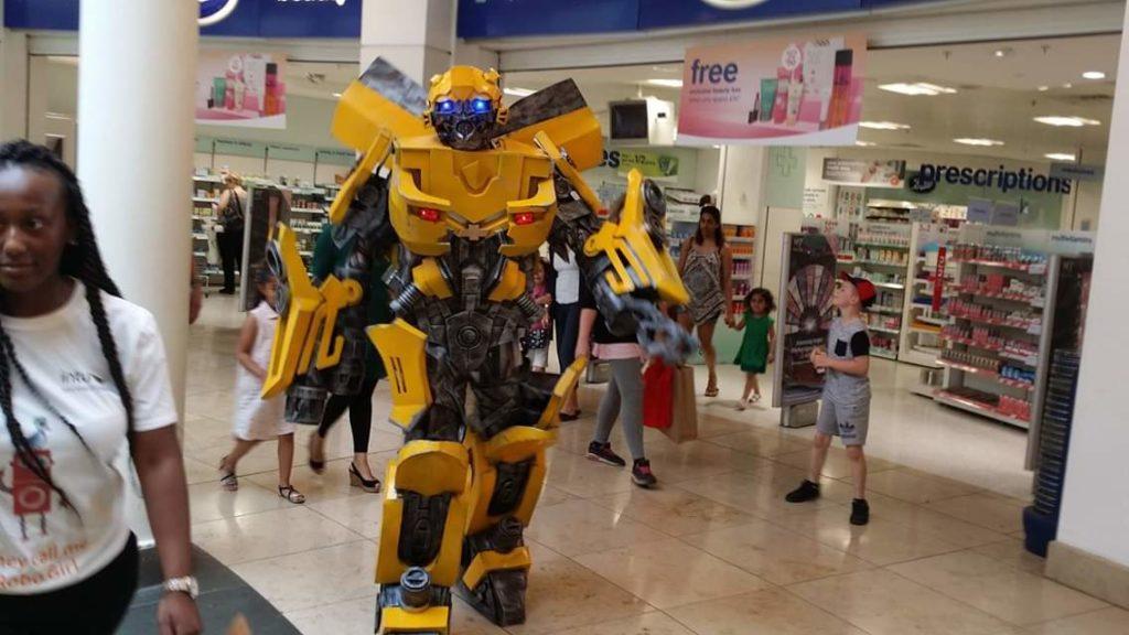 hire bumblebee hire optimus prime for events with transformer hire a robot hire transformers for events and marketing hire a fossil hire a trex skull t-rex skull hire prop hire dinosaur installations hire museum quality props for film hire a transformer