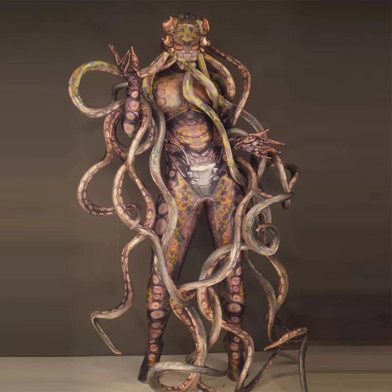 hire an octopus human hybrid strange circus creatures horror freak show creature hire a Hybrid Animal
