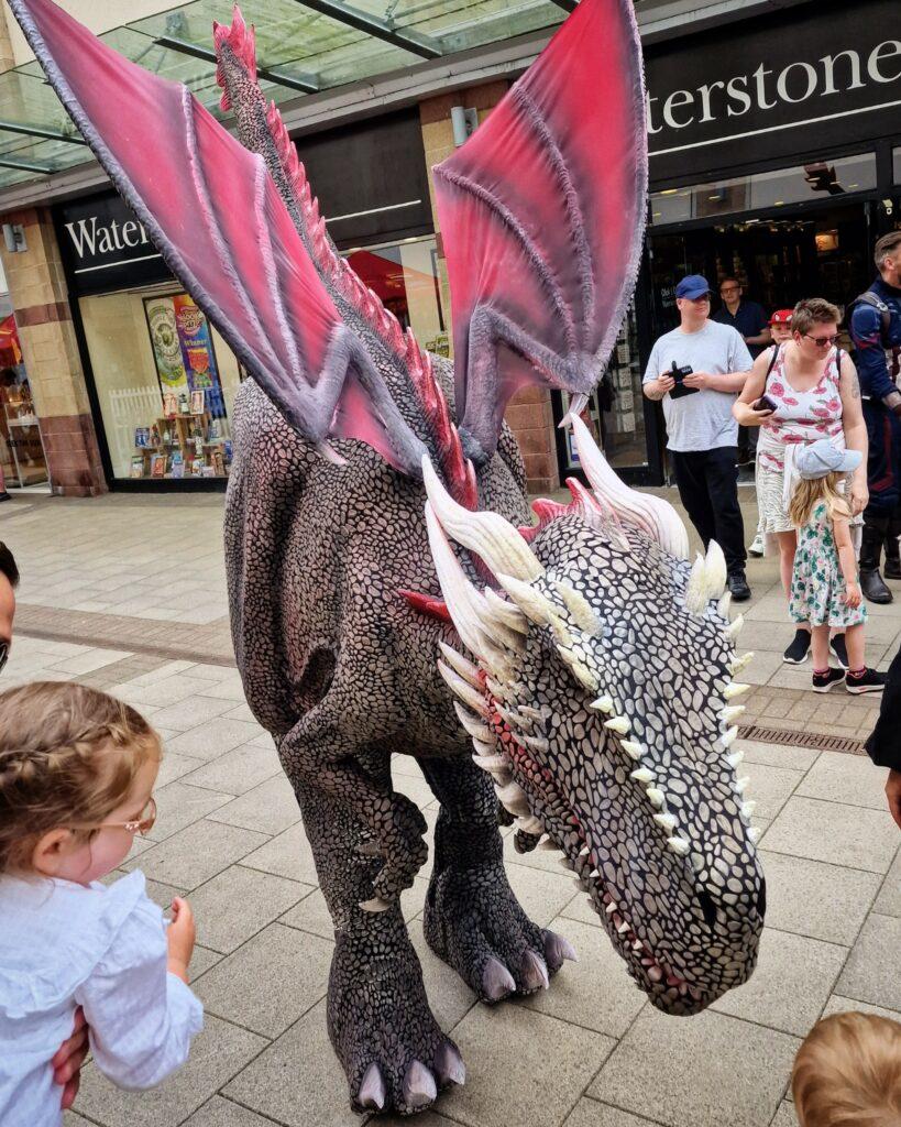 hire a dragon hire a realistic dragon costume for events london birmingham manchester