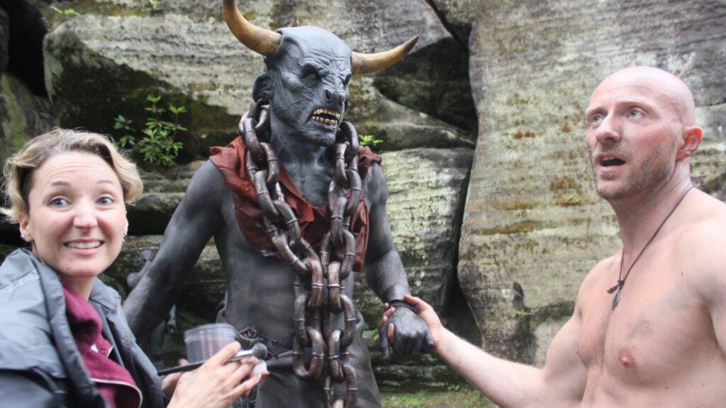 hire a minotaur realistic creature suits realistic monster costume film quality monster costume hire a monster for filming minotaur hire a reality minotaur silicone monster suits for film