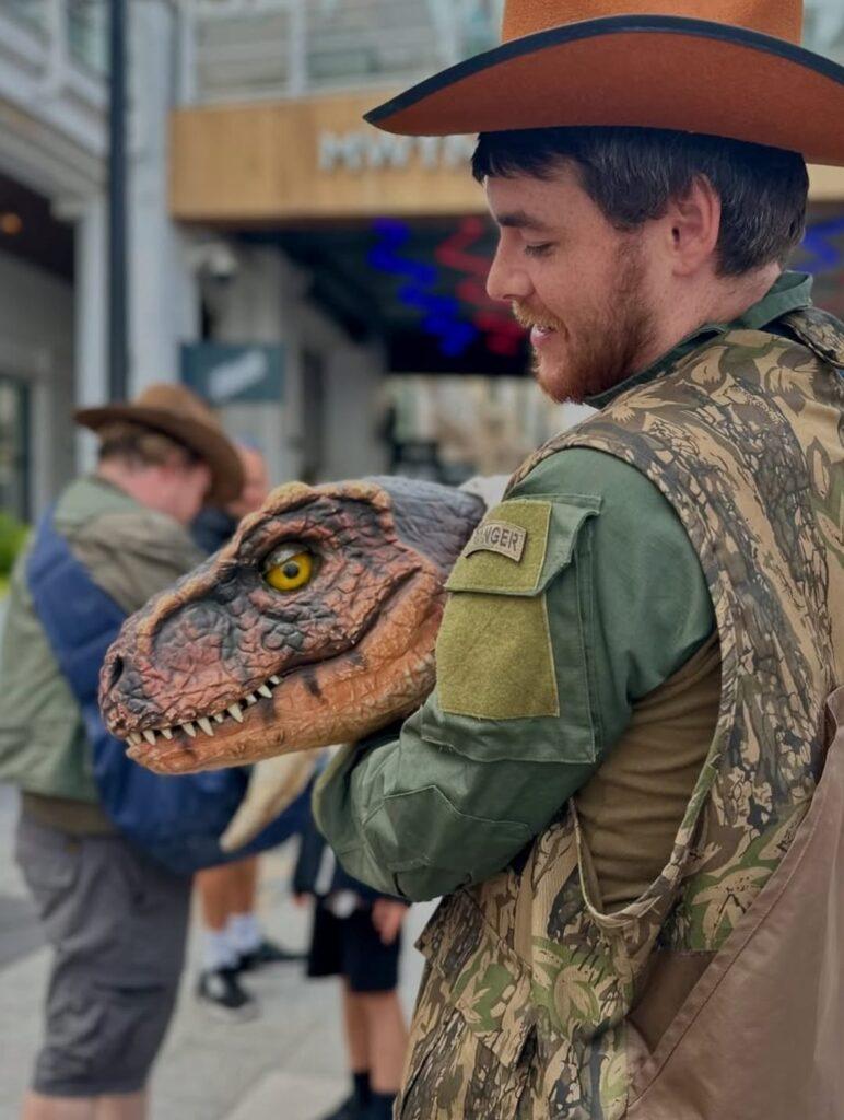 hire a raptor hire a dinosaur hire a realistic dinosaur hire blue raptor hire jurassic park raptor hire realistic dinosaur hire a fossil hire a trex skull t-rex skull hire prop hire dinosaur installations hire museum quality props for film