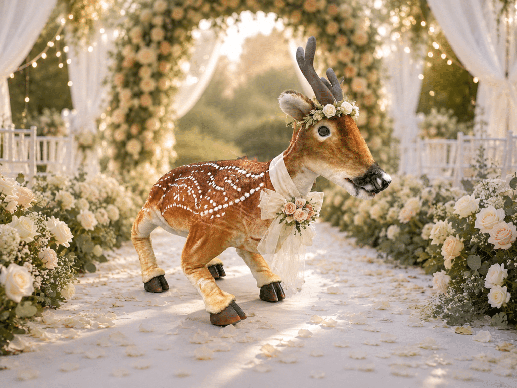 Wedding Surprises Hire a reindeer hire Wedding events incredible weddings