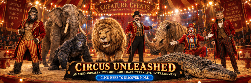 Hire a dinosaur hire mega mechs hire a rhino hire a polar bear Live shows Immersive Experience provider Dinosaur show provider hire monsters hire halloween monsters hire premium halloween creatures hire premium scare actors hire professional halloween costumes hire professional horror costumes hire professional monster acts professional creature costumes for halloween events Hire Hills Have Eyes Horror Characters hire premium halloween costumes hire premium halloween scary characters hire a dinosaur hire a trex hire a t-rex where can i hire the best dinosaurs events hire chomp circus animal hire hire circus animals hire circus show